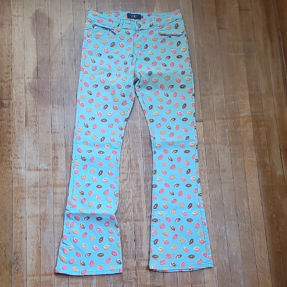 Vibrant Emoji Print Jeans
